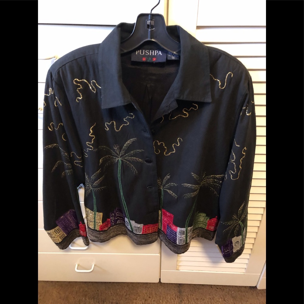 VTG Embroidered Black Jacket
